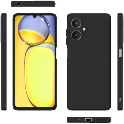 ASMANTIC Back Cover for Mi Redmi 13c 5G(Black, Grip Case, Silicon, Pack of: 1)