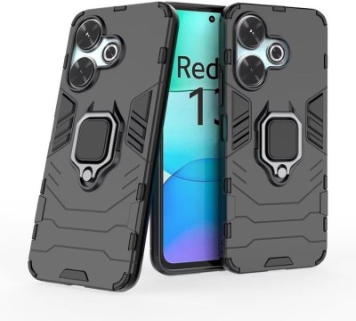 FITSMART Bumper Case for Xiaomi Redmi Note 13R 5G(Black, Rugged Armor, Pack of: 1)