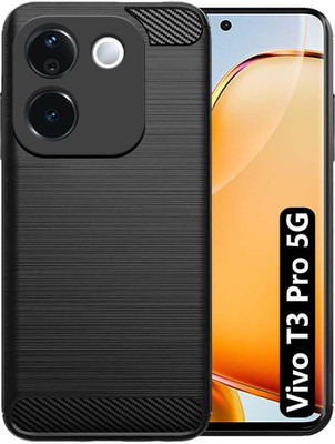 INSTYLE Back Cover for Vivo T3 Pro, iQOO Z9s PRO 5G(Black, Grip Case, Silicon, Pack of: 1)