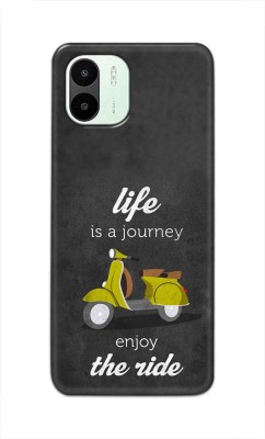 NDCOM Back Cover for Redmi A1 (2022) Life is a Journey Enjoy The Ride Printed(Multicolor, Hard Case, Pack of: 1)