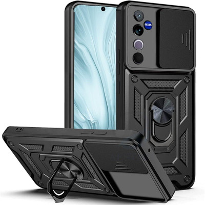 Kypo Back Cover for Vivo V40 5G(Black, Slider, Pack of: 1)