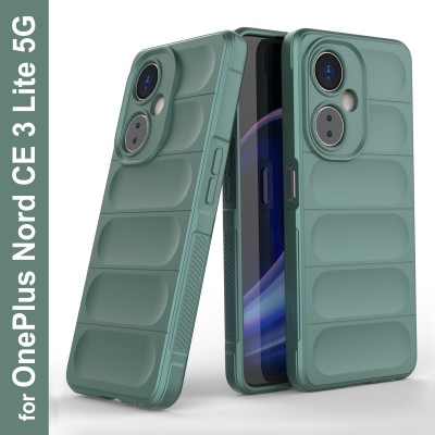 GLOBAL NOMAD Back Cover for OnePlus Nord CE 3 Lite 5G(Green, Grip Case, Silicon, Pack of: 1)