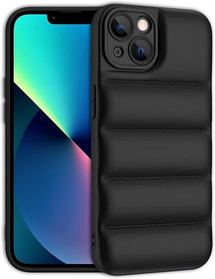 VAPRIF Back Cover for Apple iPhone 13, Camera Bump Protector | 360 Protection(Black, Puffer, Pack of: 1)