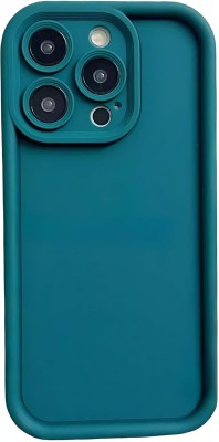 SCALEBEE Back Cover for Apple iPhone 15 Pro Max Soft Silicon Anti Shock Scratch Proof Camera Protection Phone Case(Green, Flexible, Silicon, Pack of: 1)