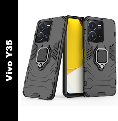 Kypo Back Cover for Vivo Y35(Black, Shock Proof, Pack of: 1)