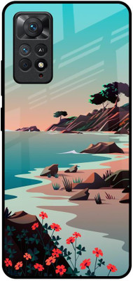 QRIOH Glass Back Cover for Redmi Note 11 Pro Plus 5G(Green, Grip Case, Pack of: 1)