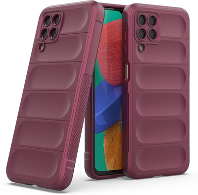 GLOBAL NOMAD Back Cover for Samsung Galaxy M33 5G(Maroon, Grip Case, Silicon, Pack of: 1)