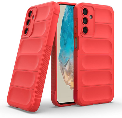 Casotec Back Cover for Samsung Galaxy M35 5G(Red, Silicon, Pack of: 1)