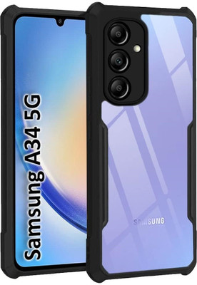 A-Allin1 Back Cover for Samsung Galaxy A34 5G : :Gloss Finish Boom TPU(Black, Pack of: 1)