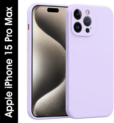 Casotec Back Cover for Apple iPhone 15 Pro Max(Purple, Silicon, Pack of: 1)