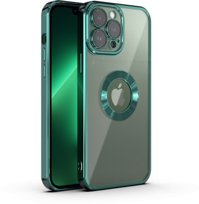 Systek Back Cover for Apple iPhone 11 Pro, Electroplating, Logo View, Flexible(Green, Transparent, Camera Bump Protector, Pack of: 1)