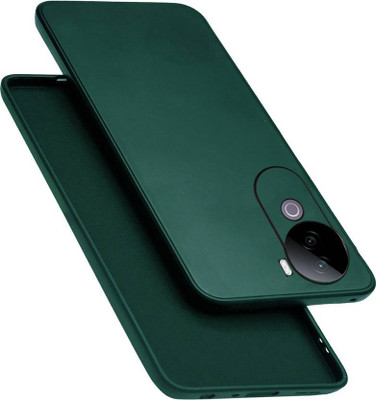 Micvir Back Cover for iQOO Z9s 5G(Green, Dual Protection, Silicon, Pack of: 1)