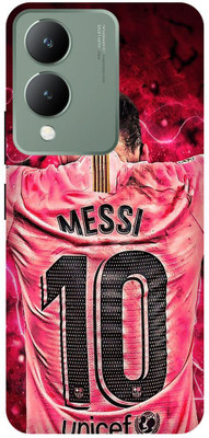 play fast Back Cover for vivo Y17s, V2310, LIONEL, MESSI, 10, FOOTBALL, PLAYER(Red, Hard Case, Pack of: 1)
