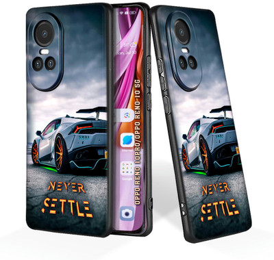 printwhiz Back Cover for OPPO Reno 10 5G, OPPO Reno 10 Pro 5G(Black)