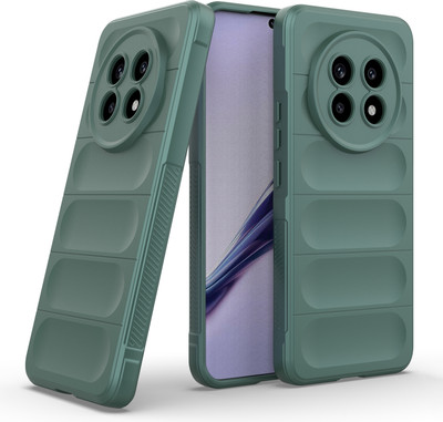 GLOBAL NOMAD Back Cover for Realme 13 Pro 5G(Green, 3D Case, Silicon, Pack of: 1)