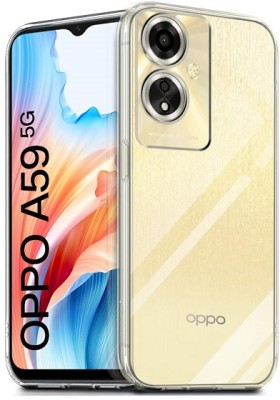 ChutPutMart Back Cover for Ultra Clear Soft Case Oppo A59 5G(Transparent, Dual Protection, Silicon, Pack of: 1)