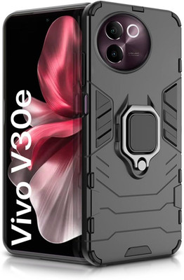 WOW Imagine Back Cover for Vivo V30e 5G (Armor | Hybrid PC + TPU | Full Protection with Ring & Kickstand )(Black, Ring Case, Pack of: 1)