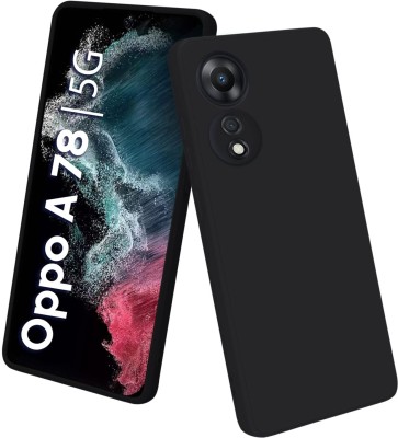 JASH Back Cover for Oppo A78 5G(Black, Shock Proof, Silicon, Pack of: 1)