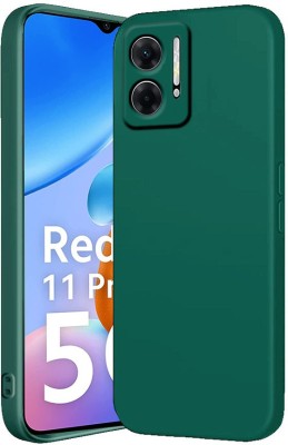 KloutCase Back Cover for Redmi 11 Prime 5G, Degree Protection, mi 11 Prime 5G(Green, Grip Case, Silicon, Pack of: 1)