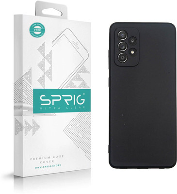 Sprig Back Cover for Sprig TPU Matte Back Cover for Samsung Galaxy A52S 5G (Black, Flexible Case, Pack of: 1)(Black, Shock Proof, Pack of: 1)