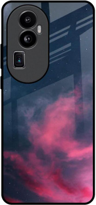 QRIOH Glass Back Cover for Oppo Reno10 Pro+ 5G(Multicolor, Grip Case, Pack of: 1)