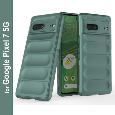 GLOBAL NOMAD Back Cover for Google Pixel 7(Green, Grip Case, Silicon, Pack of: 1)