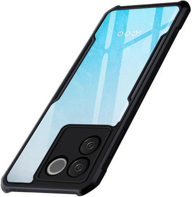 Micvir Back Cover for Vivo T2 Pro 5G(Black, Dual Protection, Silicon, Pack of: 1)