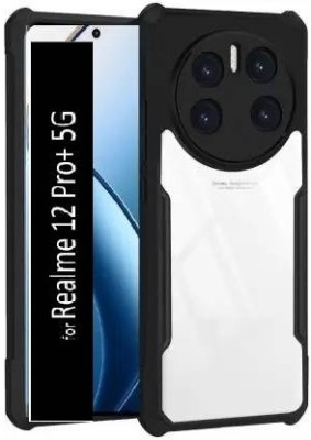 Hyper Back Cover for Realme 12 Pro+ 5G, Realme 12 Pro Plus 5G, (IP)(Transparent, Shock Proof, Silicon, Pack of: 1)