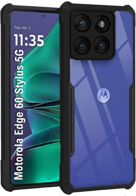 vmt stock Back Cover for Motorola Moto Edge 60 Stylus 5G(Transparent, Dual Protection, Pack of: 1)