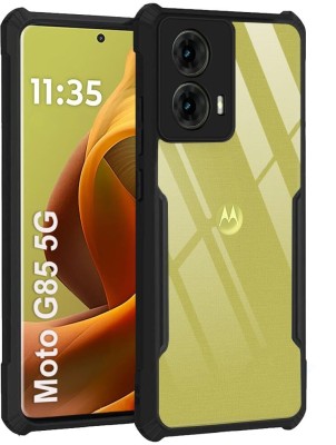 kursa hub Back Cover for Motorola Moto G85 5G-b72(Black, Camera Bump Protector, Pack of: 1)