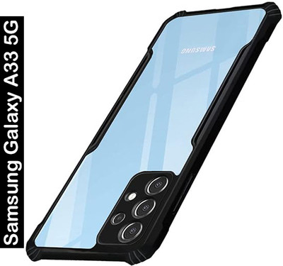 AIZLO Back Cover for Samsung Galaxy A33 5G(Black, Camera Bump Protector, Pack of: 1)