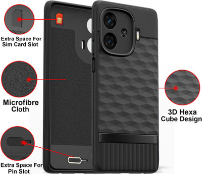 GLOBAL NOMAD Back Cover for iQOO Neo 10R 5G(Black, Flexible, Silicon, Pack of: 1)