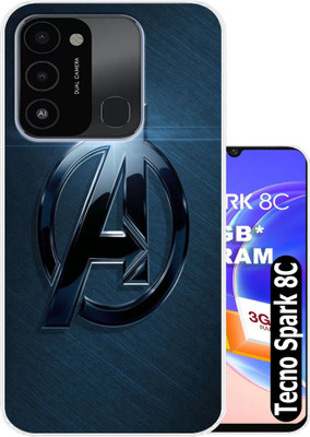 Hostprint Back Cover for Tecno Spark 8C, Tecno Spark Go (2022)(Blue, Silicon, Pack of: 1)