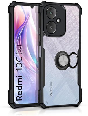 LILLIPUT Back Cover for Mi Redmi 13c 5G, POCO M6 5G(Black, Grip Case, Pack of: 1)