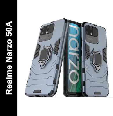 Cover Alive Back Cover for Realme Narzo 50A(Blue, Shock Proof, Pack of: 1)