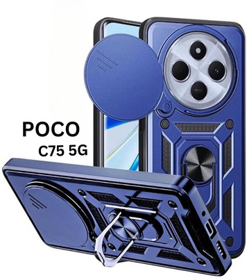 Fablue Back Cover for Mi Redmi A4 5G/Poco C75 5G(Blue, Rugged Armor, Pack of: 1)