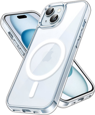 Flipkart SmartBuy Back Cover for Apple iPhone 15(Transparent, Magsafe, Pack of: 1)