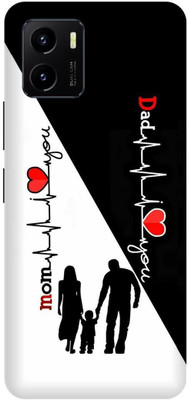 JUGGA Back Cover for vivo Y15c V2147, MOTHER, MAA, FATHER, LIFE LINE, I LOVE MY MOM DAD(Black, Hard Case, Pack of: 1)