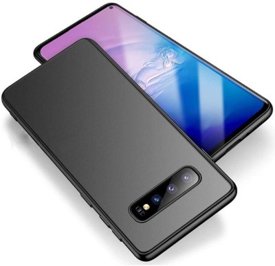 RiverForest Back Cover for Samsung Galaxy S10, Matte Soft Slim Camera and Drop Protection, Case For Samsung S10(Black, Matte Finish, Pack of: 1)