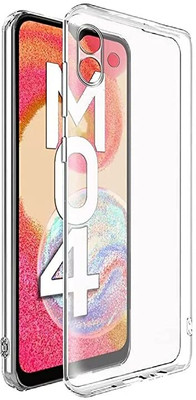 Teleform Back Cover for Samsung Galaxy M04 / F04 / A04e(Transparent, Flexible, Silicon, Pack of: 1)