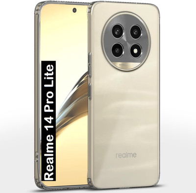 caseunik Back Cover for RealMe 14 Pro Lite 5G(Transparent, Dual Protection, Pack of: 1)