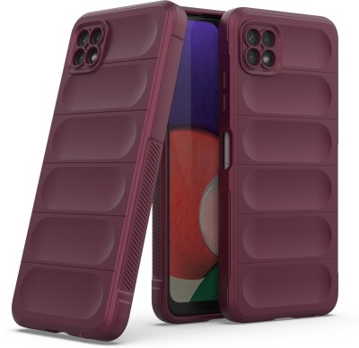GLOBAL NOMAD Back Cover for Samsung Galaxy A22 5G, Samsung Galaxy F42 5G(Maroon, Grip Case, Silicon, Pack of: 1)