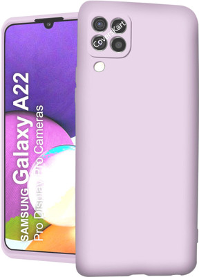 Flipkart SmartBuy Back Cover for Samsung Galaxy A22(Purple, Camera Bump Protector, Silicon, Pack of: 1)