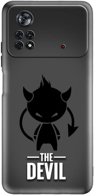 CLASSYPRINT Back Cover for Poco X4 Pro 5G(Black)