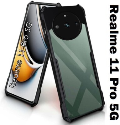 KGL KING Bumper Case for Realme 11 Pro 5G, [IP](Black, Transparent, Shock Proof, Pack of: 1)