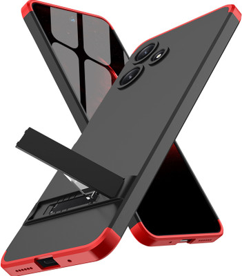 FlareHUB Back Cover for POCO M6 Pro 5G(Red, Black, Silicon, Pack of: 1)