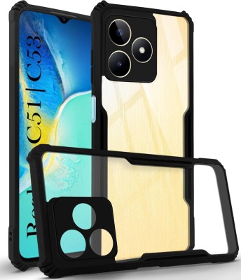 SUNSHINE Back Cover for Realme C51, Eagle Back Cover Camera Protection 360 Degree Protection(Black, Shock Proof, Pack of: 1)