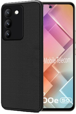 S-Softline Back Cover for Vivo Y200e 5G, Dotted HD Clear Flexible Case(Black)