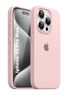 SBMS Back Cover for Apple Iphone 15 Pro Max(Pink, Shock Proof, Silicon, Pack of: 1)