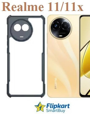 Flipkart SmartBuy Back Cover for Realme 11x 5G, Realme 11 5G(Transparent, Shock Proof, Pack of: 1)